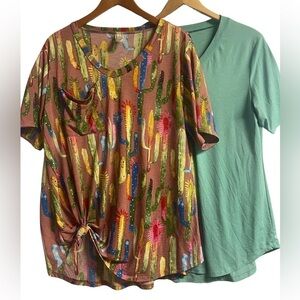 Giddy Up Glamour tops, lot of 2. Size Medium. They have the same measurements.